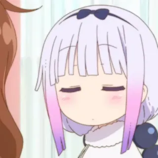 🍚 42a41755 Kanna Kamui Miss Kobayashi's Dragon Maid anime, Kanna, Dragon Maid, imut, kawaii, karakter, fanart telegram sticker