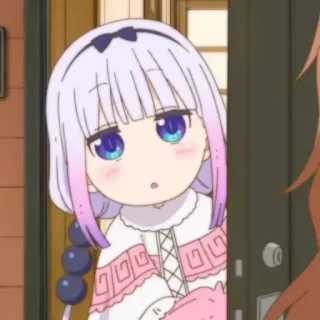 🍚 b600def5 Kanna Kamui Miss Kobayashi's Dragon Maid Anime, Naga, Lucu, Kanna, Kawaii, Kanna Kamui telegram sticker