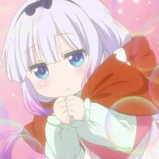 ☁️ aa0d907d Kanna Kamui Miss Kobayashi's Dragon Maid อนิเมะ, คันนะ คามุย, เมดมังกร, น่ารัก, คาวาอิ, สาวอนิเมะ telegram sticker