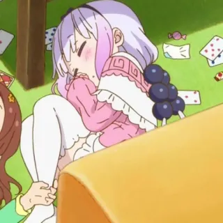 ☁️ d631037e Kanna Kamui Miss Kobayashi's Dragon Maid อนิเมะ, มังกร, โลลิ, น่ารัก, คันนะ, เมด, คาวาอิ telegram sticker