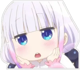 😲 96c18d42 Kanna Kamui Miss Kobayashi's Dragon Maid Anime, Manga, Kanna, Dragon Maid, Schattig, Kawaii telegram sticker