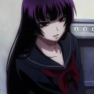 🥀 45332def Anime, Mädchen, Schuluniform, lange Haare whatsapp sticker