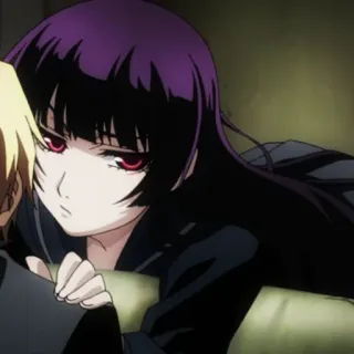 🥀 56f12c83 Anime, Charakter, Frau, Mädchen, lila Haare whatsapp sticker