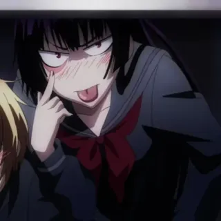 🕸 f5b8d7b3 Anime, Mädchen, Cartoon, Lustig, Schulmädchen whatsapp sticker