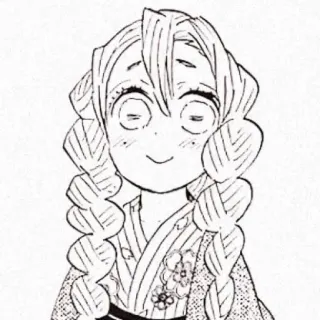 🌸 00689e24 Mitsuri Kanroji Demon Slayer 动漫, 鬼灭之刃, 甘露寺蜜璃, 漫画, 柱 telegram sticker