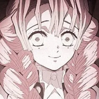 🧺 b1a474da Mitsuri Kanroji Demon Slayer 动漫, 鬼灭之刃, 甘露寺蜜璃, 恋柱, 角色, 漫画, 粉色头发 telegram sticker