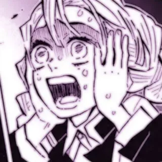 😱 137b3597 Mitsuri Kanroji Demon Slayer Anime, Demon Slayer, Mitsuri Kanroji, Choqué(e), Peur, Manga, Réaction telegram sticker