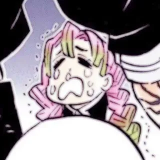 😭 f9d7b6c4 Mitsuri Kanroji Demon Slayer Anime, Pleurs, Émotionnel, Mitsuri Kanroji, Demon Slayer telegram sticker
