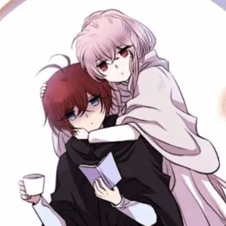 🌙 06ab8062 Anime, Personages, Vrienden, Koppel, Knuffel telegram sticker