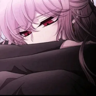 🌙 9c82b372 Anime, Meisje, Verdrietig, Roze haar, Manga, Liggend telegram sticker