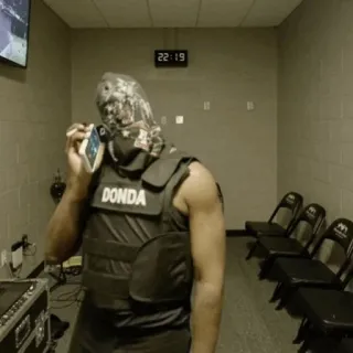 🧪 51750a1c Kanye West Donda DONDA рэпер, бронежилет, артист, музыка, альбом, Канье whatsapp sticker