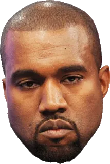 😕 702d1b6b Kanye West 음악가, 래퍼, 카녜, 웨스트, 유명인 whatsapp sticker