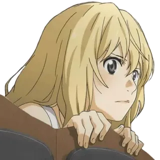 🙂 5b33cead Kaori Miyazono Your Lie in April anime, character, music, girl, kaori, your lie in april telegram sticker