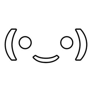 😀 082c8515 emoticon, sorriso, faccia, nero, bianco telegram sticker