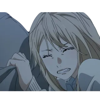 😭 659a23c7 Аниме, Плачущий, Грустный, Эмоциональный, Девушка telegram sticker