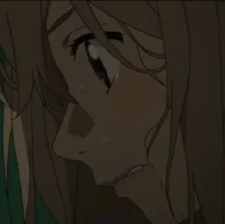 🎻 086c64e3 อนิเมะ, เศร้า, ผู้หญิง, ร้องไห้, อารมณ์ telegram sticker