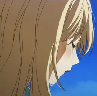 🎻 5253298a อนิเมะ, ร้องไห้, เศร้า, ผู้หญิง, น้ำตา, อารมณ์ telegram sticker