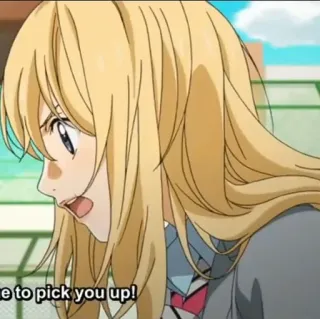 🎻 c066c7bc re to pick you up! อนิเมะ, ผู้หญิง, การ์ตูน, ตัวละคร, ผมสีทอง, วัยรุ่น telegram sticker