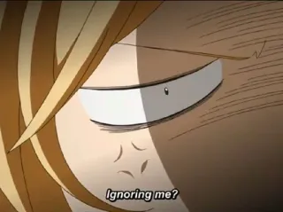 🎻 f574cdb2 Ignoring me? อนิเมะ, มังงะ, สีหน้า, คำถาม, การ์ตูน telegram sticker