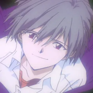🧊 5542f8bd Kaworu Nagisa Neon Genesis Evangelion anime, boy, kaworu, nagisa, evangelion telegram sticker