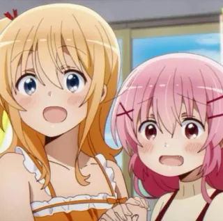 🌸 4c712f7f Anime, Cewek, Persahabatan, Lucu, Kartun, Kawaii telegram sticker