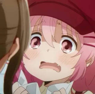 🌸 68545379 anime, takut, imut, gadis, kartun, rambut merah muda telegram sticker