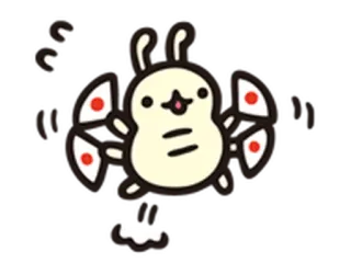 😄 5dfb13bc 贴纸, 螃蟹, 可爱, 卡通, 动物, 海洋生物 telegram sticker