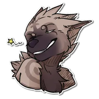 😘 81a93a73 hoạt hình, động vật, chó sói, chó, nhân vật, dễ thương, thân thiện telegram sticker