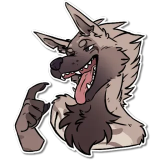 🍆 e5585966 chó, động vật, lông, hoạt hình, cử chỉ, nhân vật telegram sticker