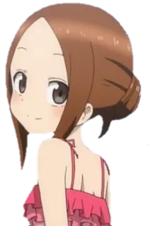 😄 7f87b2af Takagi Karakai Jōzu no Takagi-san Anime, Takagi, Karakai Jōzu no Takagi-san, Dziewczyna, Animacja telegram sticker