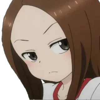 😡 8505df25 Takagi Karakai Jōzu no Takagi-san Anime, Dziewczyna, Takagi-san, Drażnienie, Karakai Jozu no Takagi-san telegram sticker