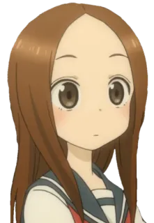 😐 d2f1ec66 Takagi Karakai Jouzu no Takagi-san Anime, Dziewczyna, Mundur szkolny, Takagi-san, Złośliwa, Dokuczanie telegram sticker