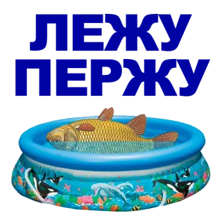 🐠 989c1fba pez, piscina, animales, mascota, pez dorado telegram sticker