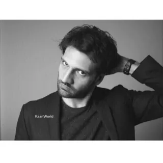 🖤 6b5678e2 KaanWorld ritratto, uomo, monocromatico, bianco e nero whatsapp sticker