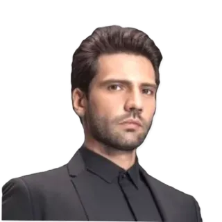 🖤 6fbda96d uomo, ritratto, serio, completo whatsapp sticker