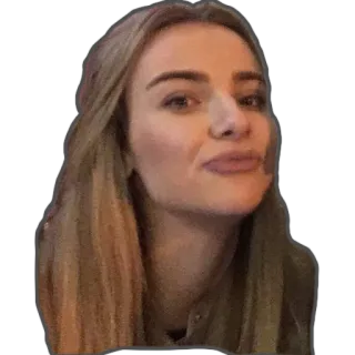 🐄 250f0a9c donna, viso, ritratto, adesivo telegram sticker