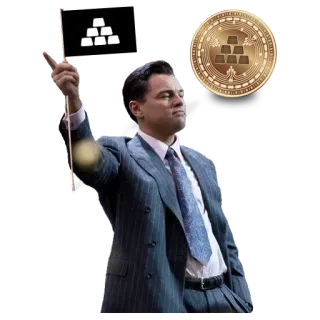👍 e9c5589f leonardo dicaprio, el lobo de wall street, finanzas, éxito, negocios, bitcoin, criptomoneda telegram sticker