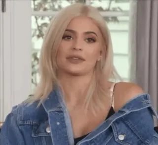 ☔ 0797e6be Kylie Jenner beroemdheid, vrouw, blond, portret, persoon, kylie jenner telegram sticker