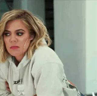 ✨ 76adeb98 Khloe Kardashian beroemdheid, vrouw, blond haar, reality tv, kardashian telegram sticker