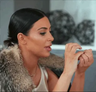 🍔 f67a0160 Kim Kardashian persoon, vrouw, beroemdheid, kim kardashian, portret telegram sticker