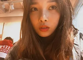 🌪 7c67714e donna, ritratto, viso, bruna, giovane adulto, interno telegram sticker