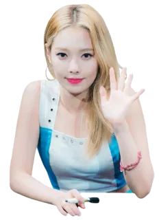 👋 eec93095 woman, girl, waving, person, blonde, beauty whatsapp sticker