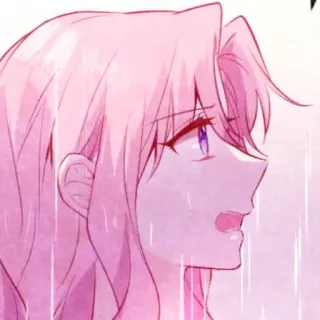 🎡 0ab08df0 gadis anime, rambut merah muda, menangis, sedih, manga, perempuan, karakter telegram sticker