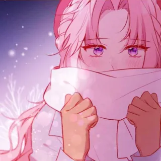 🛍 0dfcec1b Anime, Gadis, Musim Dingin, Salju, Syal telegram sticker