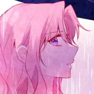 🎡 214c0118 Anime, Manga, Rambut merah muda, Sedih, Gadis, Wanita telegram sticker