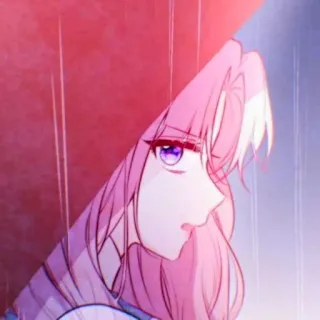 🎟 fe258773 Anime, Mangá, Desenho animado, Cabelo rosa, Personagem, Garota telegram sticker