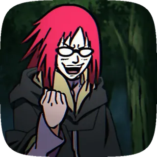 ☀️ 6aade680 Karin Naruto Anime, Desenho animado, Ninja, Mangá, Karin, Naruto, sorrindo whatsapp sticker