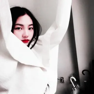 🥺 9ad78fc5 mulher, retrato, menina, beleza, batom vermelho, moda telegram sticker