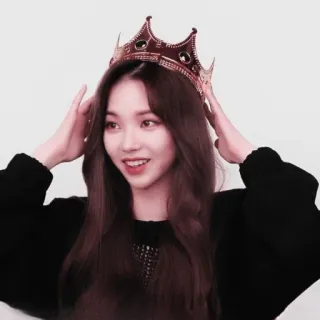 👑 a67623d7 mulher, coroa, retrato, menina, rainha, princesa, beleza telegram sticker