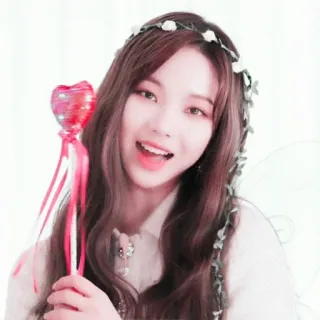 🥍 ab6381fb mulher, pessoa, menina, coração, coroa de flores, fada telegram sticker